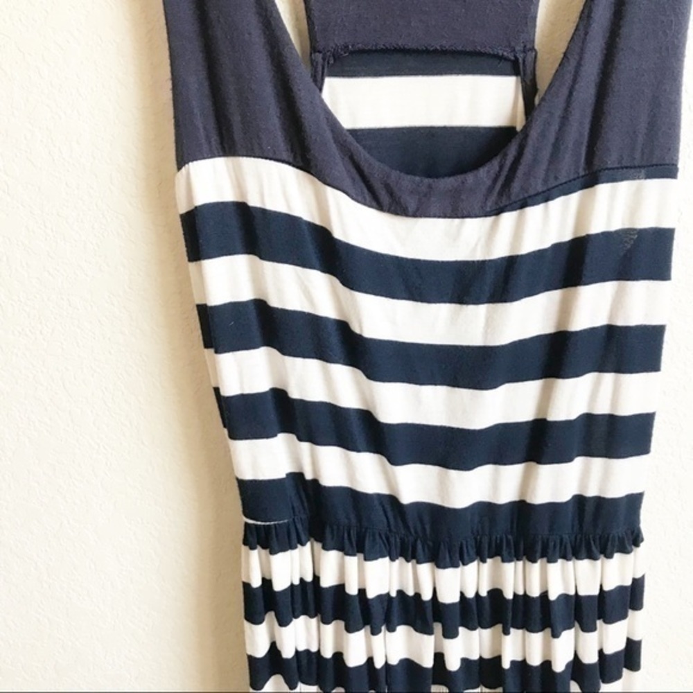 Striped Racer Back Mini Dress, S - Picture 4 of 8